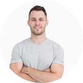 close up portrait curly handsome european male 1